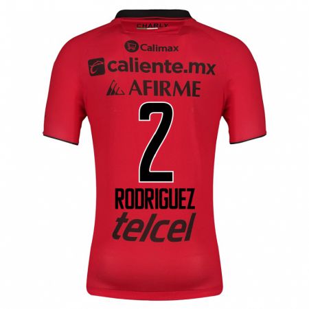Kandiny Enfant Maillot Antonio Rodríguez #2 Rouge Tenues Domicile 2023/24 T-Shirt