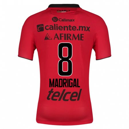 Kandiny Enfant Maillot Fernando Madrigal #8 Rouge Tenues Domicile 2023/24 T-Shirt