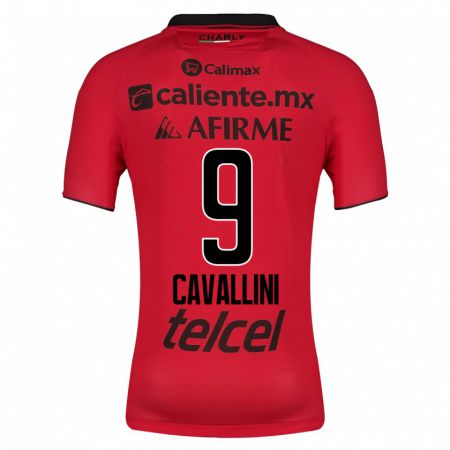 Kandiny Enfant Maillot Lucas Cavallini #9 Rouge Tenues Domicile 2023/24 T-Shirt