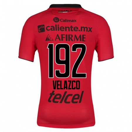 Kandiny Enfant Maillot Emiliano Velazco #192 Rouge Tenues Domicile 2023/24 T-Shirt