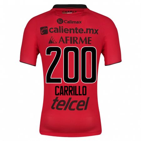 Kandiny Enfant Maillot Manuel Carrillo #200 Rouge Tenues Domicile 2023/24 T-Shirt