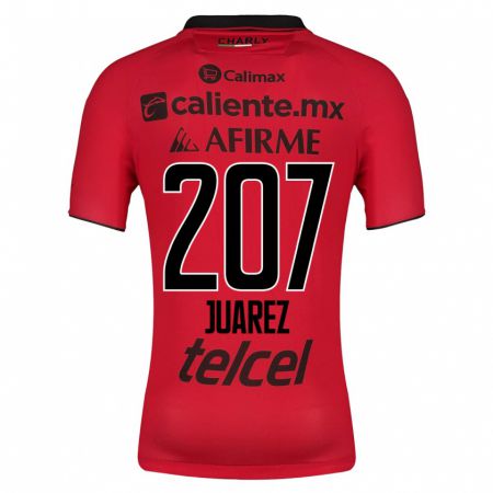 Kandiny Enfant Maillot José Juárez #207 Rouge Tenues Domicile 2023/24 T-Shirt