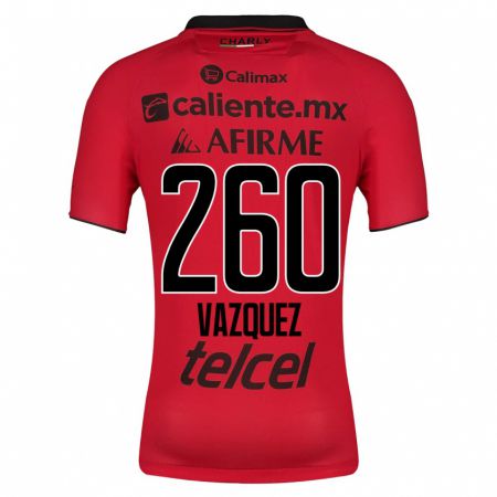 Kandiny Enfant Maillot Octavio Vázquez #260 Rouge Tenues Domicile 2023/24 T-Shirt