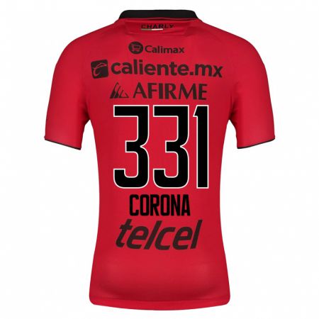 Kandiny Enfant Maillot José Corona #331 Rouge Tenues Domicile 2023/24 T-Shirt