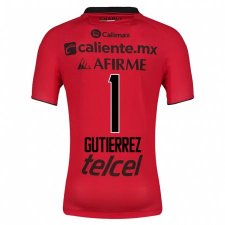 Kandiny Enfant Maillot Alejandra Gutiérrez #1 Rouge Tenues Domicile 2023/24 T-Shirt