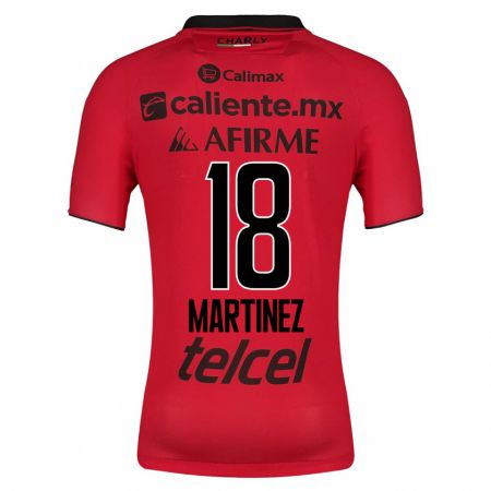 Kandiny Enfant Maillot Natividad Martínez #18 Rouge Tenues Domicile 2023/24 T-Shirt