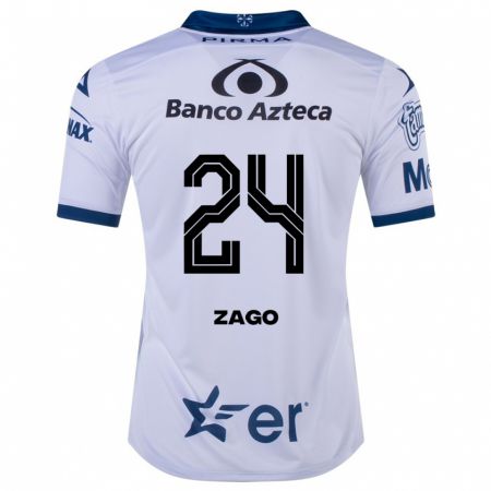Kandiny Enfant Maillot Diego Zago #24 Blanc Tenues Domicile 2023/24 T-Shirt