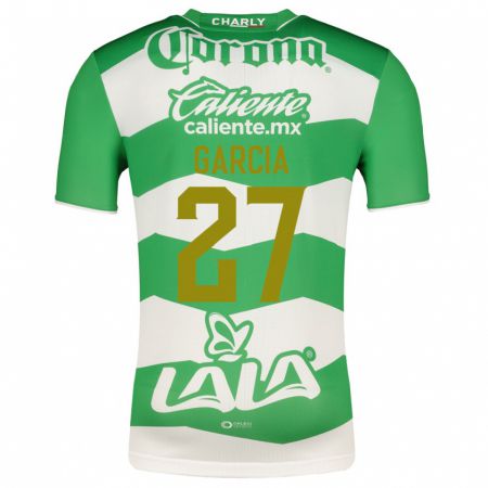 Kandiny Enfant Maillot Joel García #27 Vert Tenues Domicile 2023/24 T-Shirt