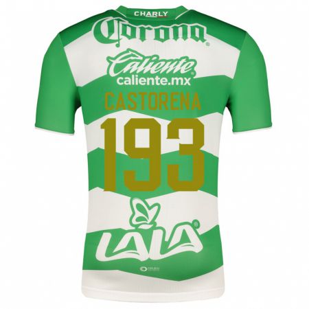 Kandiny Enfant Maillot Damián Castorena #193 Vert Tenues Domicile 2023/24 T-Shirt