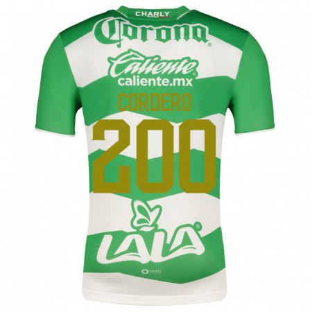 Kandiny Enfant Maillot Mario Cordero #200 Vert Tenues Domicile 2023/24 T-Shirt