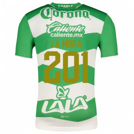 Kandiny Enfant Maillot Luis De La Mora #201 Vert Tenues Domicile 2023/24 T-Shirt