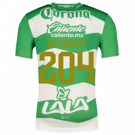 Kandiny Enfant Maillot Gabriel Gutiérrez #204 Vert Tenues Domicile 2023/24 T-Shirt