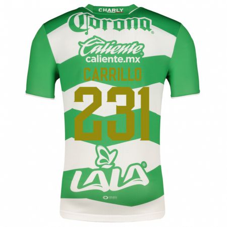 Kandiny Enfant Maillot Ángel Carrillo #231 Vert Tenues Domicile 2023/24 T-Shirt