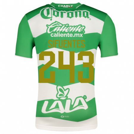 Kandiny Enfant Maillot José Sifuentes #243 Vert Tenues Domicile 2023/24 T-Shirt