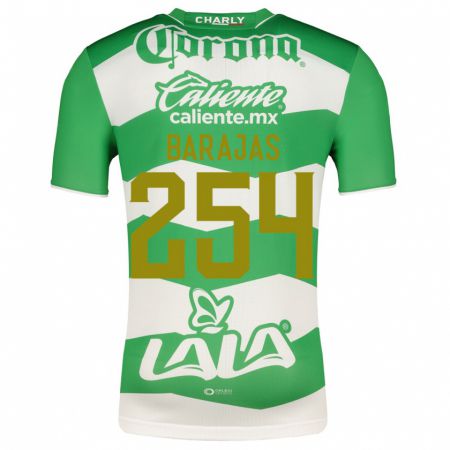 Kandiny Enfant Maillot Sergio Barajas #254 Vert Tenues Domicile 2023/24 T-Shirt