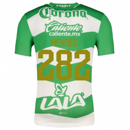 Kandiny Enfant Maillot José Méndez #282 Vert Tenues Domicile 2023/24 T-Shirt