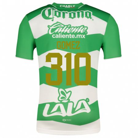 Kandiny Enfant Maillot Luis Gómez #310 Vert Tenues Domicile 2023/24 T-Shirt