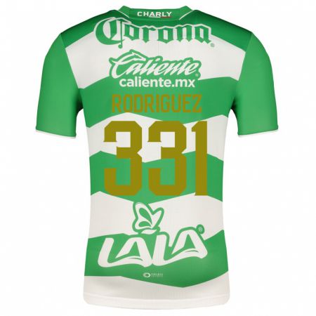 Kandiny Enfant Maillot Juan Rodríguez #331 Vert Tenues Domicile 2023/24 T-Shirt
