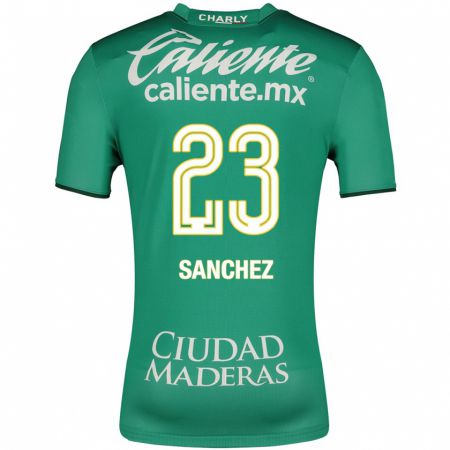 Kandiny Enfant Maillot Borja Sánchez #23 Vert Tenues Domicile 2023/24 T-Shirt
