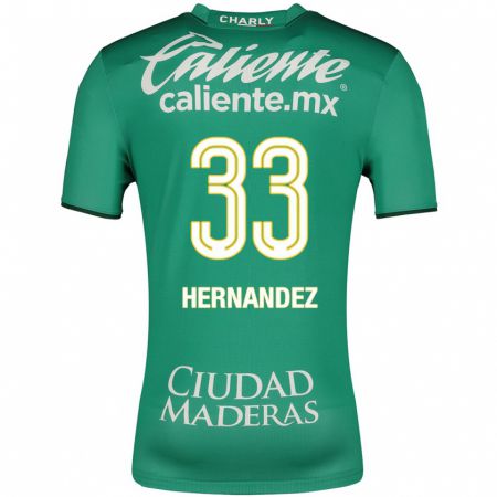 Kandiny Enfant Maillot Pedro Hernández #33 Vert Tenues Domicile 2023/24 T-Shirt