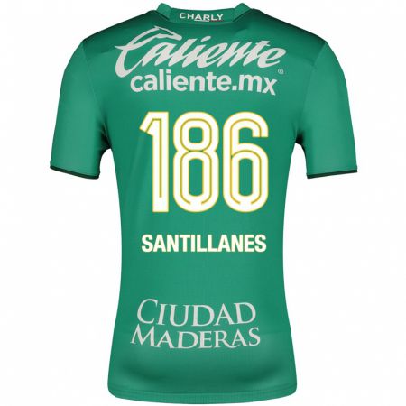 Kandiny Enfant Maillot Antonio Santillanes #186 Vert Tenues Domicile 2023/24 T-Shirt