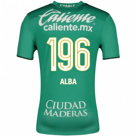 Kandiny Enfant Maillot Óscar Alba #196 Vert Tenues Domicile 2023/24 T-Shirt