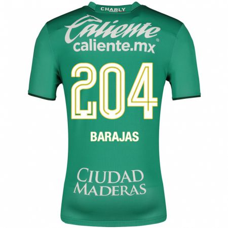 Kandiny Enfant Maillot Víctor Barajas #204 Vert Tenues Domicile 2023/24 T-Shirt
