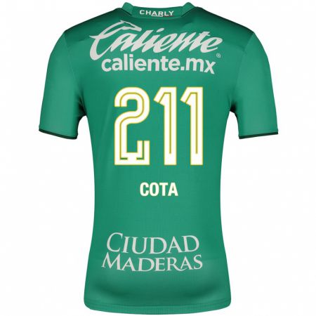 Kandiny Enfant Maillot Luis Cota #211 Vert Tenues Domicile 2023/24 T-Shirt