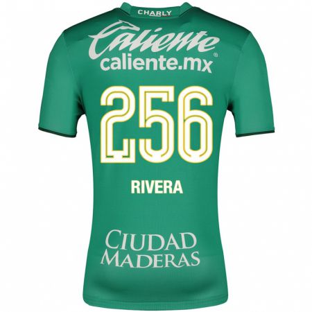 Kandiny Enfant Maillot Fernando Rivera #256 Vert Tenues Domicile 2023/24 T-Shirt
