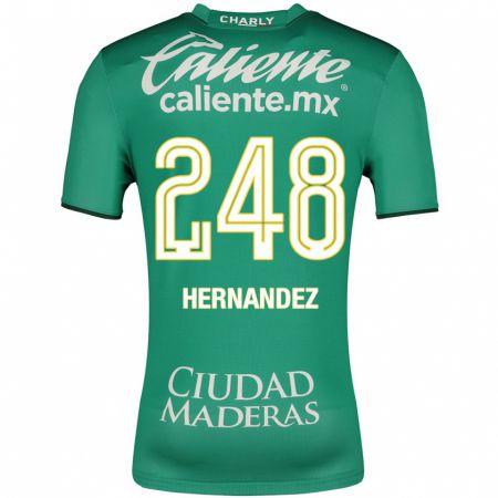 Kandiny Enfant Maillot Fernando Hernández #248 Vert Tenues Domicile 2023/24 T-Shirt