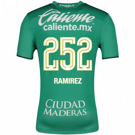 Kandiny Enfant Maillot Luis Ramírez #252 Vert Tenues Domicile 2023/24 T-Shirt