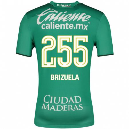 Kandiny Enfant Maillot Juan Brizuela #255 Vert Tenues Domicile 2023/24 T-Shirt