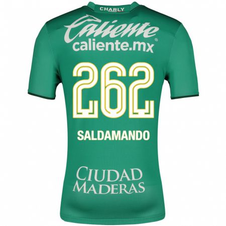 Kandiny Enfant Maillot José Saldamando #262 Vert Tenues Domicile 2023/24 T-Shirt