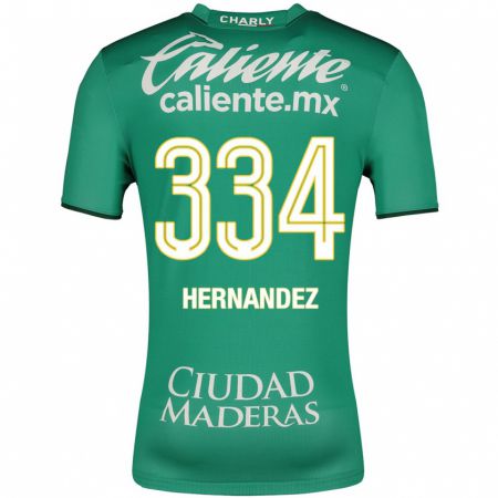 Kandiny Enfant Maillot Alan Hernández #334 Vert Tenues Domicile 2023/24 T-Shirt