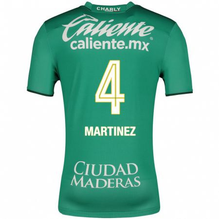 Kandiny Enfant Maillot Mitzi Martínez #4 Vert Tenues Domicile 2023/24 T-Shirt
