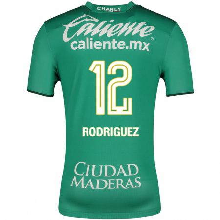 Kandiny Enfant Maillot Lixy Rodríguez #12 Vert Tenues Domicile 2023/24 T-Shirt