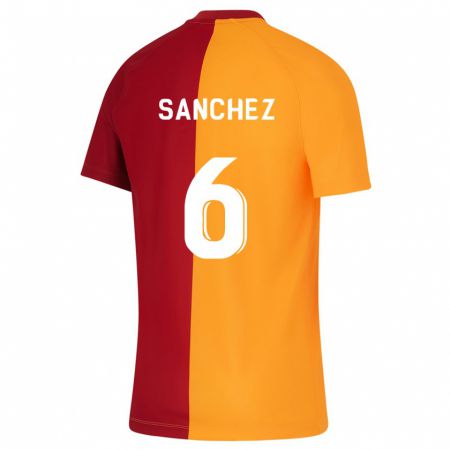 Kandiny Enfant Maillot Davinson Sánchez #6 Orange Tenues Domicile 2023/24 T-Shirt