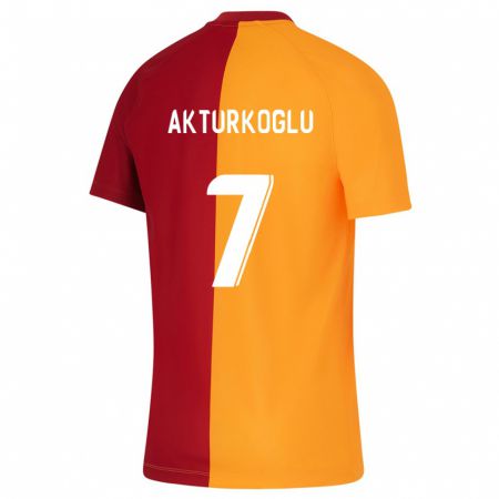 Kandiny Enfant Maillot Kerem Aktürkoğlu #7 Orange Tenues Domicile 2023/24 T-Shirt