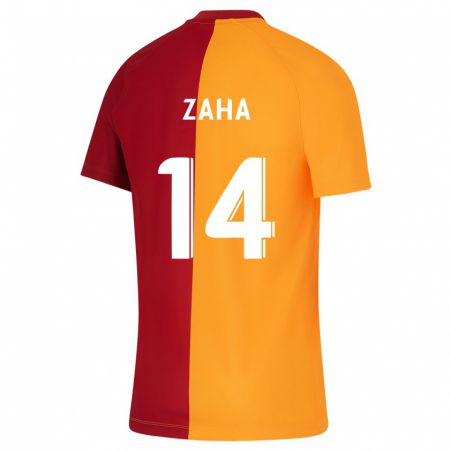 Kandiny Enfant Maillot Wilfried Zaha #14 Orange Tenues Domicile 2023/24 T-Shirt