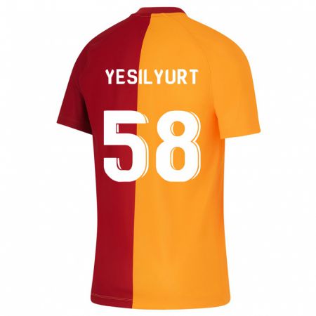 Kandiny Enfant Maillot Ali Yeşilyurt #58 Orange Tenues Domicile 2023/24 T-Shirt