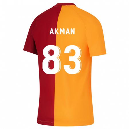 Kandiny Enfant Maillot Efe Akman #83 Orange Tenues Domicile 2023/24 T-Shirt