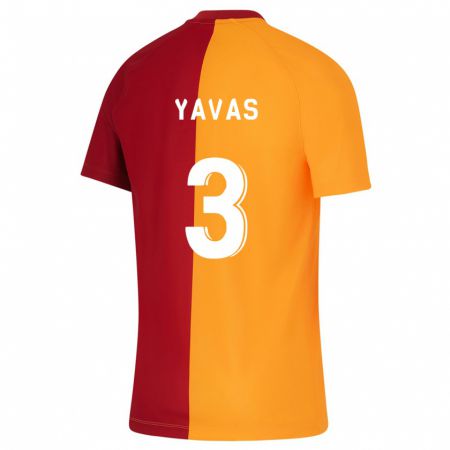 Kandiny Enfant Maillot Arda Yavas #3 Orange Tenues Domicile 2023/24 T-Shirt