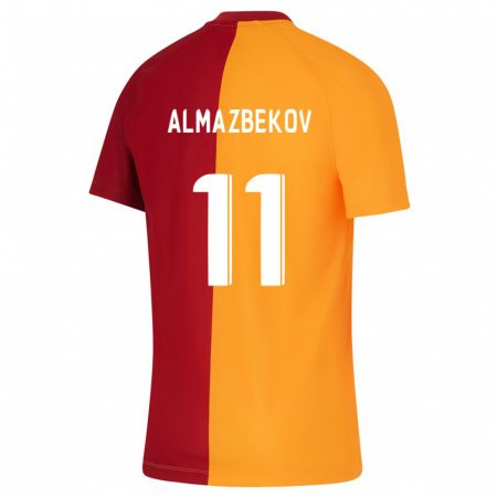 Kandiny Enfant Maillot Beknaz Almazbekov #11 Orange Tenues Domicile 2023/24 T-Shirt