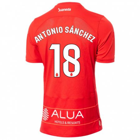 Kandiny Enfant Maillot Antonio Sánchez #18 Rouge Tenues Domicile 2023/24 T-Shirt