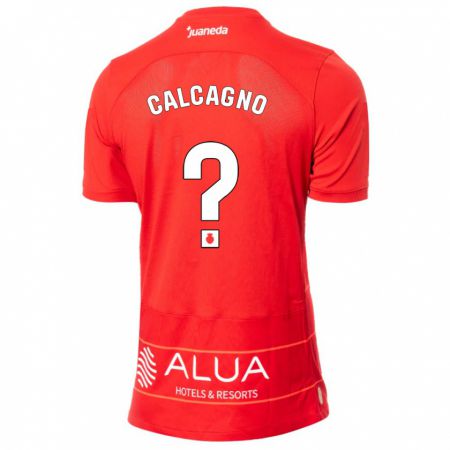 Kandiny Enfant Maillot Bruno Calcagno #0 Rouge Tenues Domicile 2023/24 T-Shirt