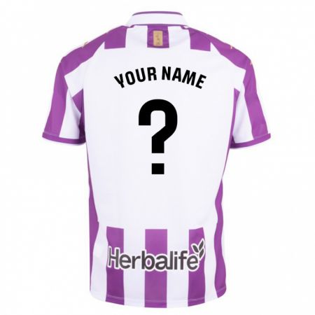 Kandiny Enfant Maillot Votre Nom #0 Violet Tenues Domicile 2023/24 T-Shirt