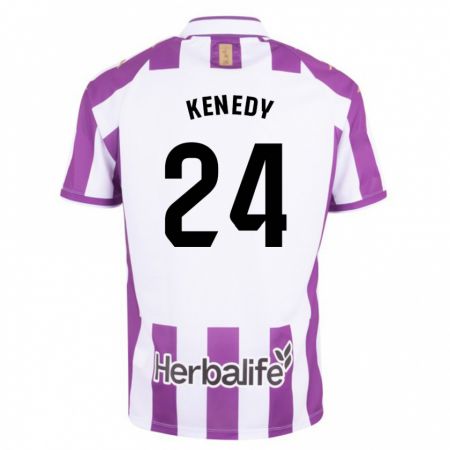 Kandiny Enfant Maillot Kenedy #24 Violet Tenues Domicile 2023/24 T-Shirt