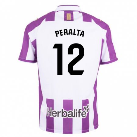 Kandiny Enfant Maillot Fernando Peralta #12 Violet Tenues Domicile 2023/24 T-Shirt
