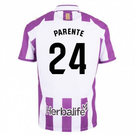 Kandiny Enfant Maillot Iago Parente #24 Violet Tenues Domicile 2023/24 T-Shirt