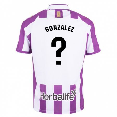 Kandiny Enfant Maillot Santi González #0 Violet Tenues Domicile 2023/24 T-Shirt